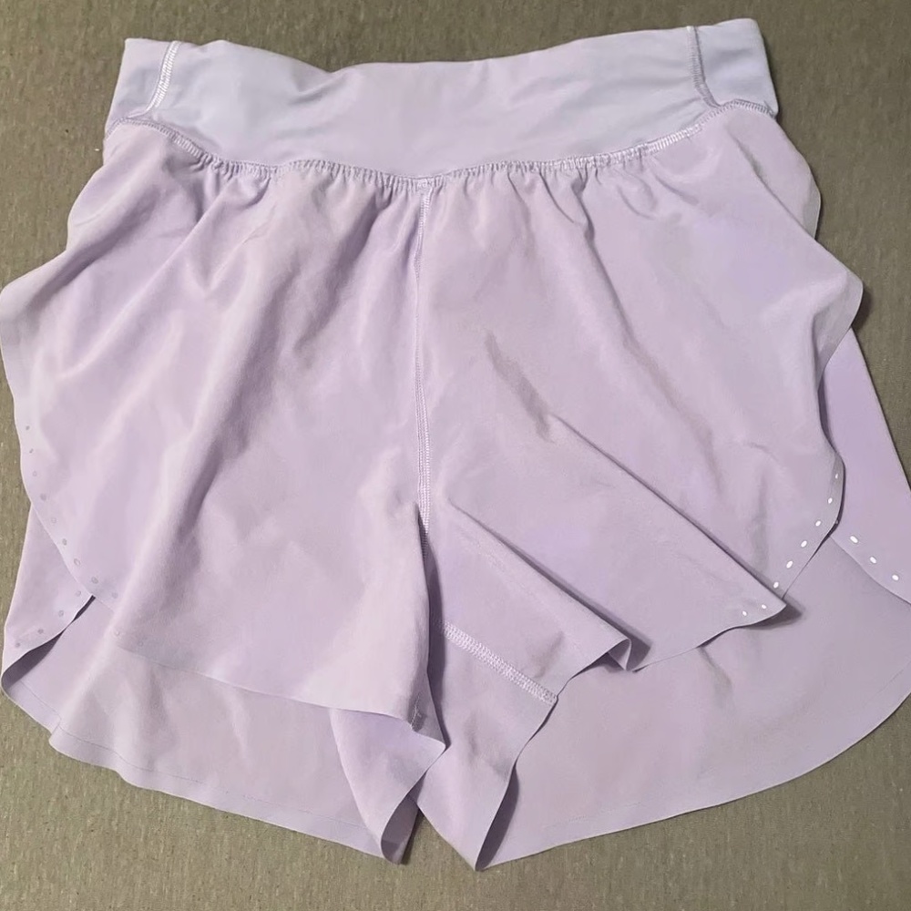 lululemon purple fast and free shorts